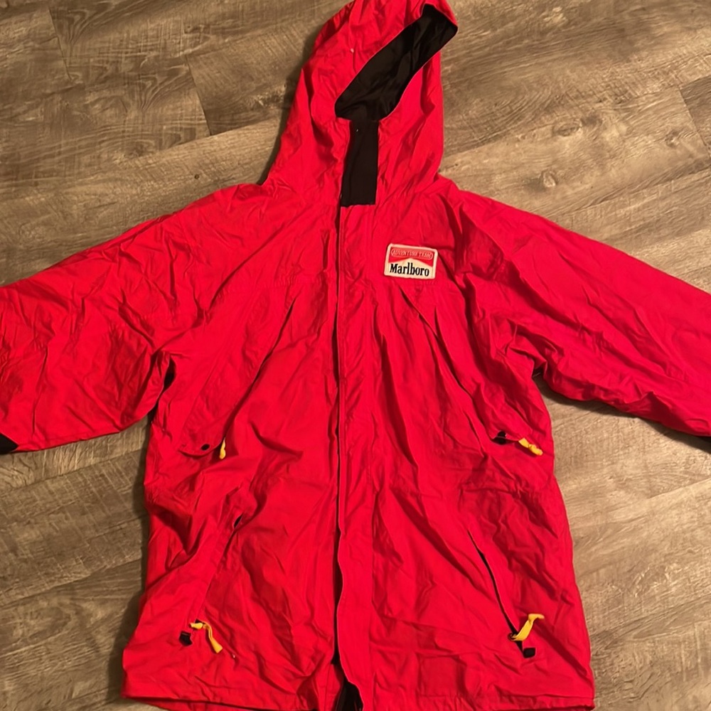 Red vintage Marlboro Adventure Team Wind breaker